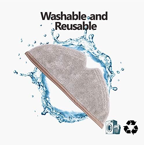 KEEPOW Microfiber Mop Cloth 12-Pack Replacement for Roborock E Series