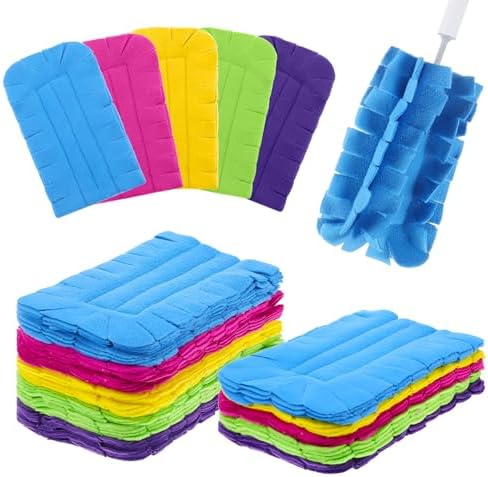 10 PCS Fleece Duster Refills in Rainbow Colors