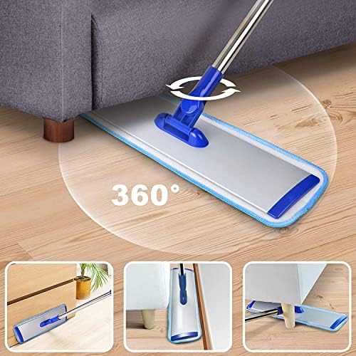 18 Aluminum Mop Head with 4 Reusable Pads