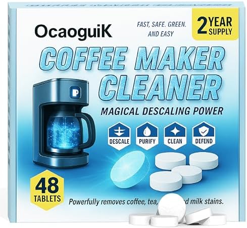 Coffee Machine Cleaner Descaler Tablets 48 Count 5g Each