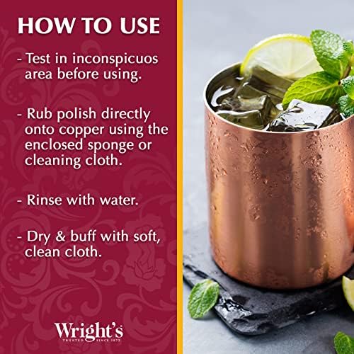 Wrights by Weiman Cream Copper and Brass Cleaner