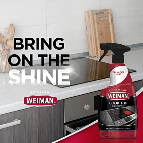 Weiman Disinfecting Stovetop Cleaner Stainless Steel Cleaner - 22 Ounce