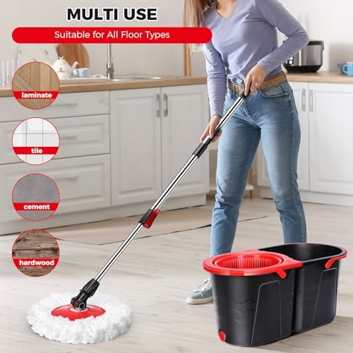 Gadhra Spin Mop and Bucket Set with Wringer
