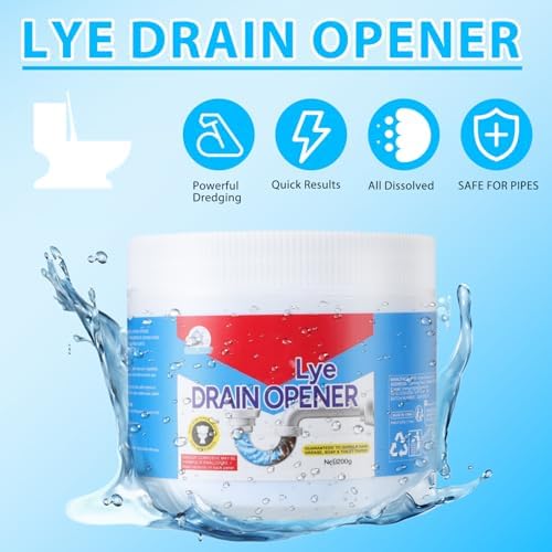 Crystal Lye Drain Opener 200g for Clogs