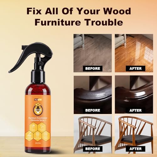 MIUMONE 2 in 1 Beeswax Wood Cleaner and Polish