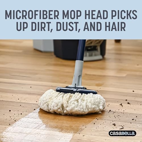 Casabella Spin Mop System with Refill - 2 Bucket Design