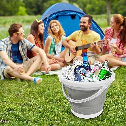 Collapsible Mop Bucket 5L 13 Gallon Household Cleaning with Handle