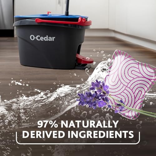 O-Cedar EasyWring RinseClean Microfiber Mop Bucket Set with Lavender Refill