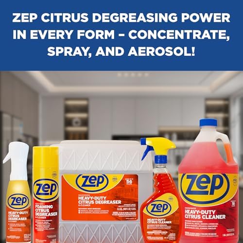 Zep Heavy-Duty Foaming Citrus Degreaser Cleaner 18 Oz Case of 6