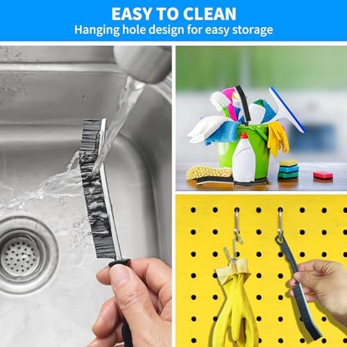 4TH Multi-Purpose Crevice Cleaning Brush - 4 Pcs Black
