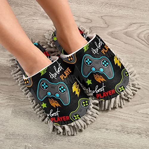 Xigua Microfiber Mopping Slippers for House Cleaning