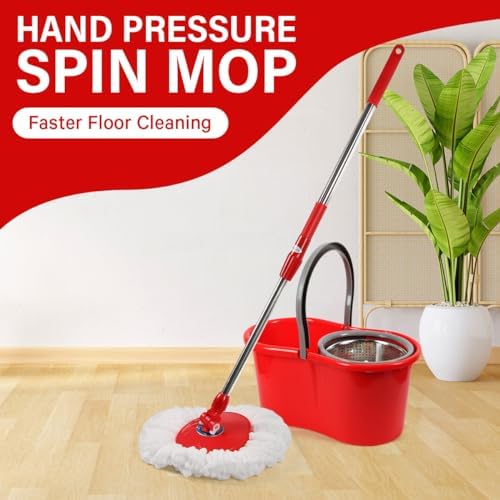 TAKTICK Spin Mop Bucket Set with Wringer