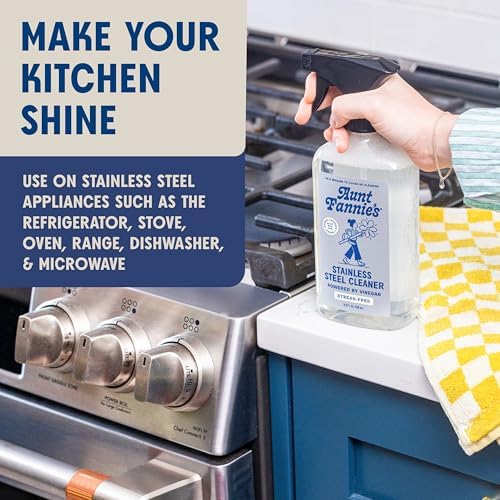 Aunt Fannies Stainless Steel Spray Cleaner for Kitchen Appliances
