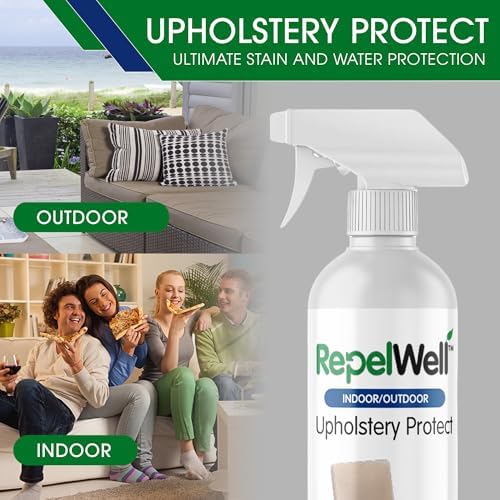 RepelWell Upholstery Protect Stain Water Repellent Spray 12oz