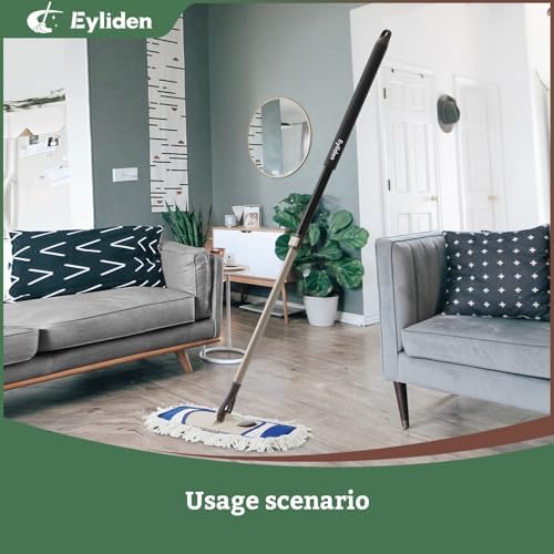 Eyliden Dust Mop with Reusable Pads - Wet Dry Cleaning