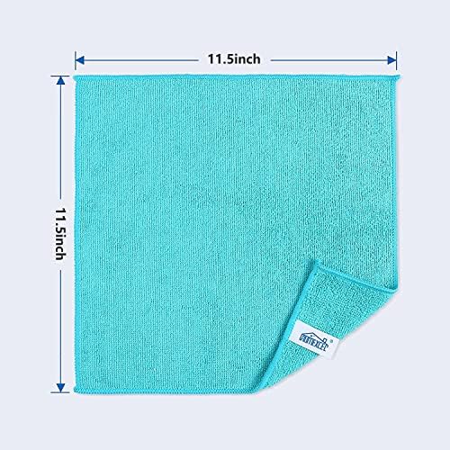 HOMEXCEL Microfiber Cloths 8 Pack 4 Color 115x115