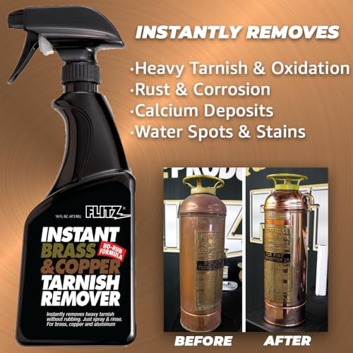 Flitz Instant Brass and Copper Tarnish Remover - 16oz