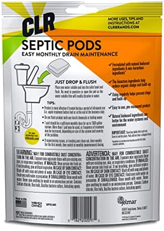 CLR Septic System Treatment Pods 6 Month Supply 1