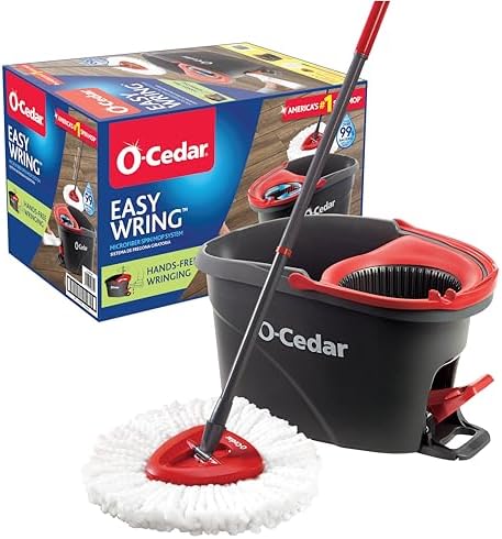 O-Cedar EasyWring Microfiber Spin Mop and Bucket