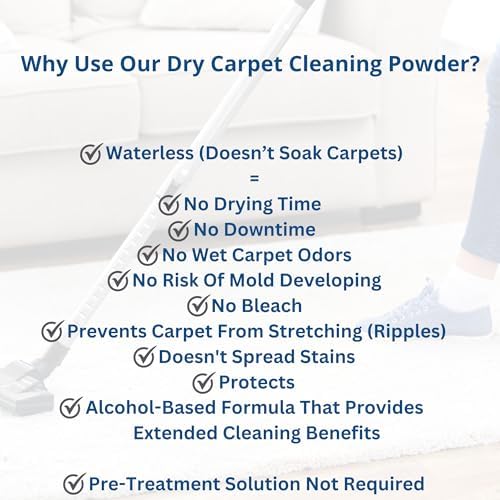 SaniClean Dry Carpet Cleaning Powder - Deep Clean Pet Mess Remover