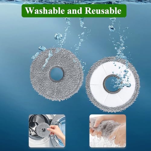 10 Pack Microfiber Mop Pads for Dreame Vacuums