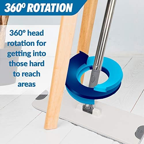 X3 Mop with 3-Chamber Design and 3 Reusable Microfiber Pads
