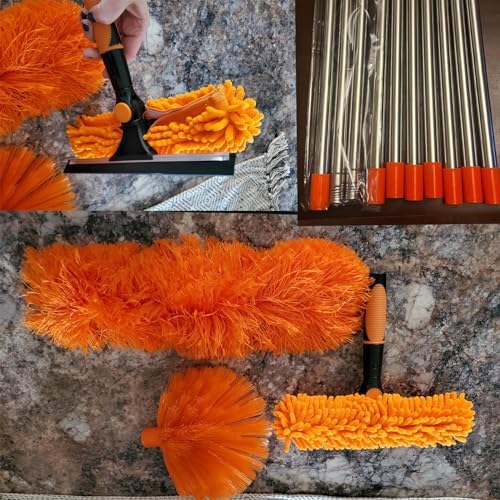 20 FT High Reach Duster Kit with 3-14 ft Pole