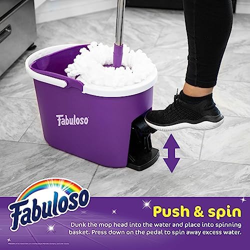 Fabuloso Spin Mop and Bucket Set Purple