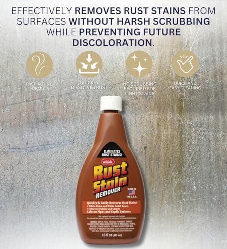 GROVE Whink Rust Stain Remover 16 oz with Microfiber Cloth - 3 Pack