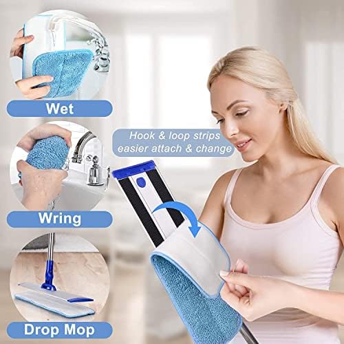 18 Aluminum Mop Head with 4 Reusable Pads