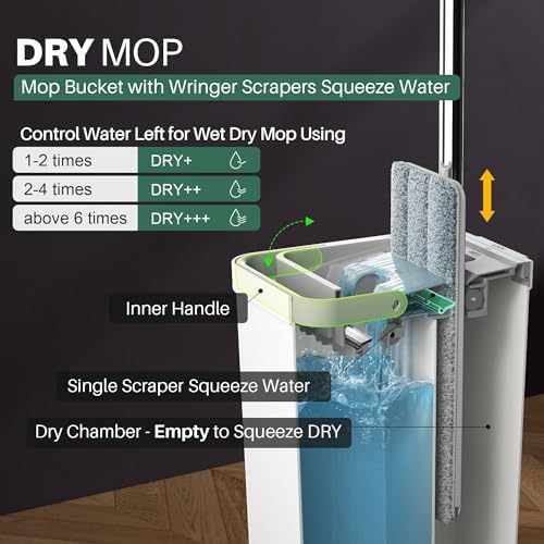 JOYMOOP Mop and Bucket with Wringer Set