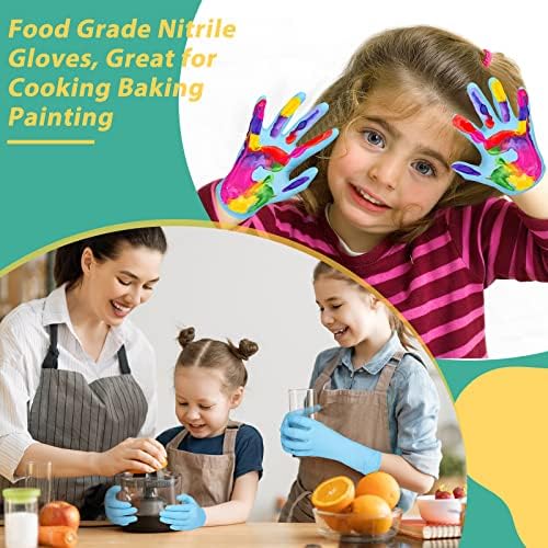 Woanger 200 Piece Nitrile Gloves for Kids X-Small