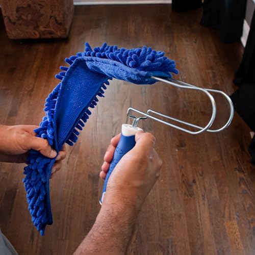 UNGER Ceiling Fan Duster with Reusable Microfiber Sleeve