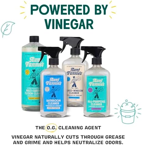 Aunt Fannies Streak-Free Vinegar Glass Cleaner 169 Ounces Pack of 3