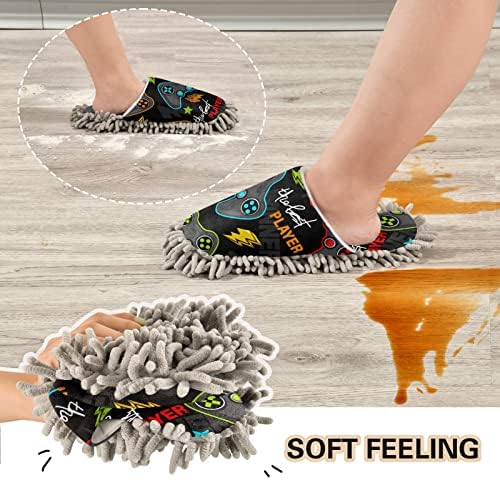 Xigua Microfiber Mopping Slippers for House Cleaning