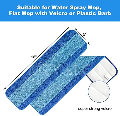 MZY LLC 8 Pack Microfiber Mop Pads Reusable for Hardwood Floors