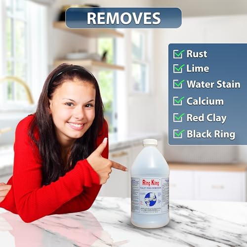 Ring King Toilet Bowl Cleaner Liquid 64oz Fast Acting