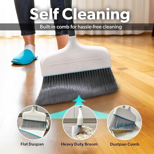 BLACKDECKER Butler Broom and Dustpan Set
