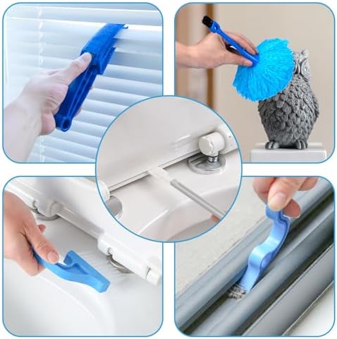 27 Pc Microfiber Duster Kit with 100 In Pole and Wall Cleaner Mop
