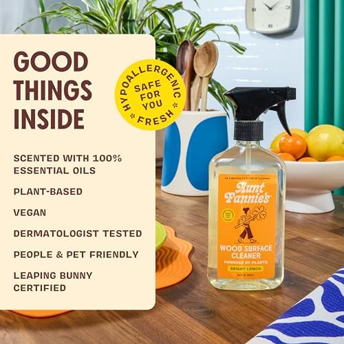 Aunt Fannies All Purpose Wood Cleaner 169 Ounces Lemon Scent