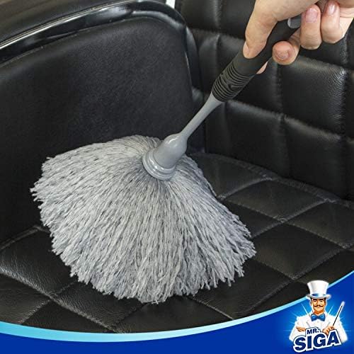 MRSIGA Microfiber Delicate Duster with Non Slip Handle