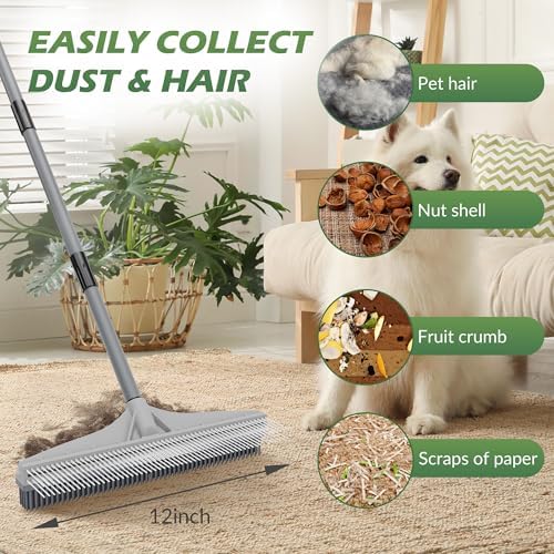 Walensee 61 Carpet Rake for Pet Hair Removal 1