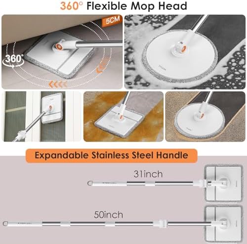 MOPALL Spin Mop and Bucket with Wringer Set 1