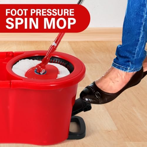 TAKTICK Foot Pressure Spin Mop with 7L Bucket Set
