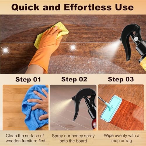 MIUMONE 2 in 1 Beeswax Wood Cleaner and Polish
