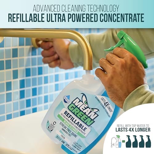 Mean Green Refillable Glass Cleaner Fresh 143 Ounce