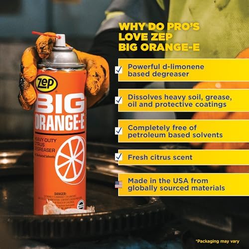 Zep Big Orange-E Heavy-Duty Degreaser 15 oz Case of 12 18501