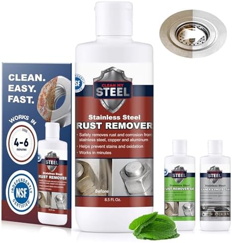 CLEAN MY STEEL Rust Remover for Stainless Steel Surfaces