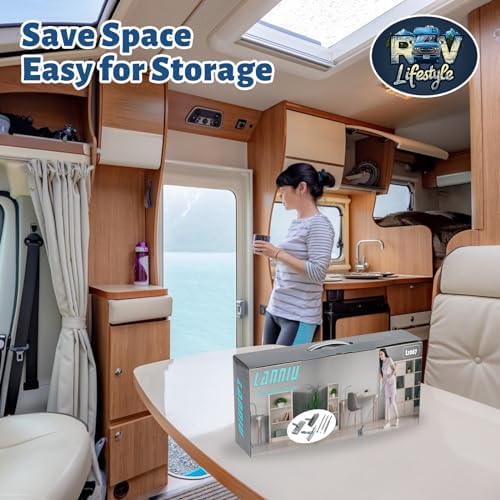 LANNIU 3-in-1 Detachable Broom and Mop Set Combo for RV