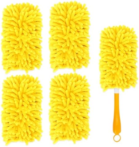 KEEPOW 4-Piece Reusable Duster Refill for Swiffer
